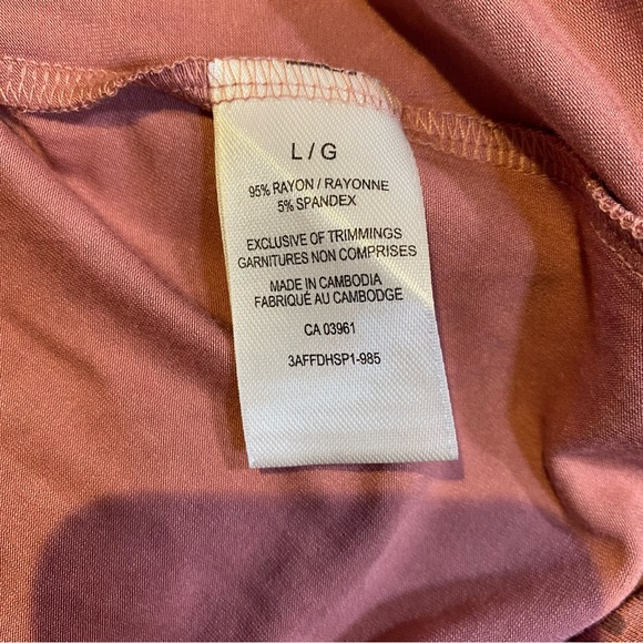 2for$30 NWT Denver Hayes Pink Polka Dot Ruffle Sleeve T-shirt Size Large - Picture 10 of 11